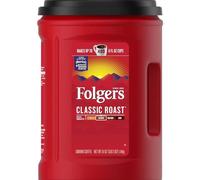 Folgers Classic Roast Medium Ground Coffee 1.44kg Tub Makes up to 400 6 fl oz Cups - Pack of 1