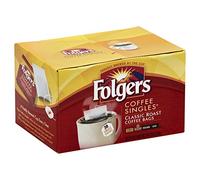 Folgers Coffee Singles Classic Roast Coffee Bags, 6 Ounce, 38 Count