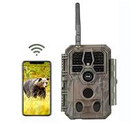 Folgtek WiFi Cámara de Caza 64MP 1296P con Bluetooth Visión Nocturna IP66 Impermeable 120° Gran Angular, Tiempo de Disparo de 0,1s Adecuado para el Jardín, al Exterior