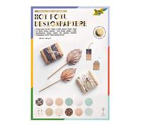 Folia 11549 Hotfoil - Bloc de Papel de diseño (DIN A4, 165 g/m², 12 Hojas, Papel ilustrado aplicación de lámina Caliente)