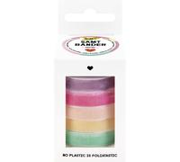 Folia 12141 - Pastel Velvet Ribbon, 5 x 2 m, Velvet Mix in Pastel Colours, as De