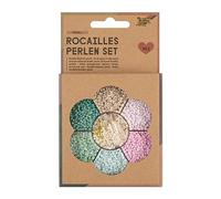folia 12908 - Juego de Cuentas Rocailles, Pastel, Ideal para diseñar y Hacer Tus propias Joyas