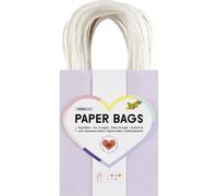 folia 21249 - Bolsas de Papel Pastel S, 20 Bolsas de Papel Kraft de 110-125 g/m² en 10 Colores Pastel, Aprox. 12 x 15 x 5,5 cm, para Hacer Manualidades, Decorar y Regalar