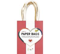 folia 21259/10 - Bolsas de Papel Classic S, 10 Bolsas de Papel Kraft de 110-125 g/m² en 5 Colores, Aprox. 12 x 15 x 5,5 cm, para Hacer Manualidades, Decorar y Regalar