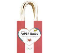 folia 21259 - Bolsas de Papel Classic S, 20 Bolsas de Papel Kraft de 110-125 g/m² en 5 Colores, Aprox. 12 x 15 x 5,5 cm, para Manualidades, Decorar y Regalar