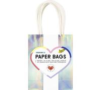 folia 21279/10 - Bolsas de Papel Iridescent S, 10 Bolsas de Papel Kraft de 110 g/m² en Iridiscente Iridiscente, Aprox. 12 x 15 x 5,5 cm, para Hacer Manualidades, Decorar y Regalar