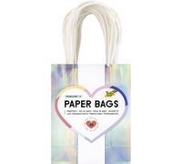 folia 21279 - Bolsas de Papel Iridescent S, 20 Bolsas de Papel Kraft de 110 g/m² en Iridiscente Iridiscente, Aprox. 12 x 15 x 5,5 cm, para Manualidades, Decorar y Regalar