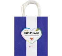 folia 21839/7-Paper Bags BASIC M, 7 x 110 g/m² Kraft Paper Bags, 7 Colours, Appr