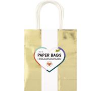 folia 21869/7 Gold M Kraft Paper Bags 110 g/m² Approx. 18 x 21 x 8 cm 7 Pieces f