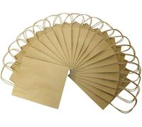 Folia 22410 - de Papel Bolsas de Papel Kraft, 24 x 12 x 31 cm, 20 Piezas, Natural
