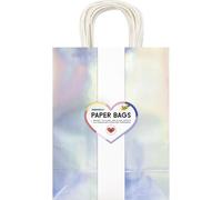 folia 22479 - Bolsas de Papel Iridescent L, 20 Bolsas de Papel Kraft de 110 g/m² en Iridiscente Iridiscente, Aprox. 24 x 31 x 12 cm, para Hacer Manualidades, Decorar y Regalar
