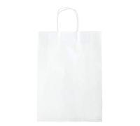 folia 23100 - Bolsas de Papel XL (110 g/m², 15 Unidades, Aprox. 31 x 42 x 11 cm), Color Blanco