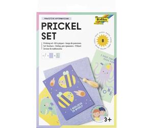 folia 23619 - Prickel Set Pawsitive Affirmations, Set de Manualidades con 1 Aguja de pinchar, 1 Base de Fieltro y 6 Plantillas de Motivos, Incl. Instrucciones e Ideas DIY