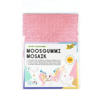 Folia 2365 Glitter mosaico de goma, autoadhesivo, 6 hojas, aprox. 15 x 20 cm, 2 mm de grosor, colores surtidos, multicolor