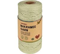 folia 24992 24992 Macramé Green - Cuerda Hilo Trenzado de algodón Suave de 100 m de diámetro para Manualidades y Nudos, Color Verde