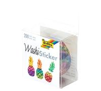 folia 26505 - Pegatinas Washi de piña precortadas de papel de arroz, 200 unidades en rollo, ideales para decorar y decorar