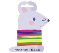 folia 33177 Finger Twist - Juego de hilo, diseño de arco iris moderno, aprox. 160 cm de largo