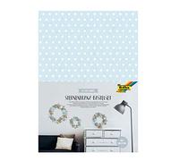 Folia 40129 - Juego de manualidades con corona de estrellas, juego completo para 3 coronas en diferentes tamaños con estrellas de papel, para decoración atemporal, multicolor, tamaño único