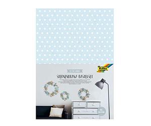 Folia 40129 - Juego de manualidades con corona de estrellas, juego completo para 3 coronas en diferentes tamaños con estrellas de papel, para decoración atemporal, multicolor, tamaño único