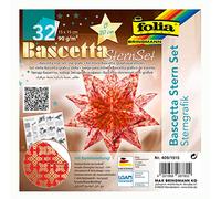 folia 409/1515 Bascetta Star - Papel plegable (20 cm), color rojo y dorado