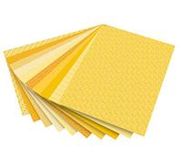 Folia 46109 - Diseño de cartón Basics, 50 x 70 cm, 10 hojas, amarillo surtidos