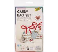 folia 46206 Candy Bag Set Merry Woofmas, 6 Gift Bags with Christmas Pendants, In
