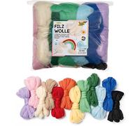 Folia 52309 - Pack de madejas de lana, aprox. 360 g en colores surtidos [Importado de Alemania]