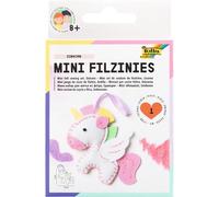 folia Unicorni Juego de Costura de Fieltro para niños - Mini Filzinie, Colgante Pegasus, 15 Piezas, Color carbón, Small (52910)