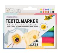 folia 581 - Pintor textil, 12 colores surtidos, resistente a la luz y resistente al agua