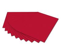 Folia 6118 - Cartón fotográfico, 50 x 70 cm, 10 Hojas, Color Rojo