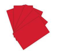 folia 6122/4/20 - Cartulina de 220 g/m², cartón para Manualidades en Color Rojo Brillante, DIN A4, 100 Hojas, como Base para numerosas Manualidades
