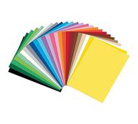 folia 614/250 09 - Cartulina fotográfica Mixta (DIN A4, 300 g/m², 250 Hojas, 25 Colores, para Manualidades y diseños creativos de Tarjetas, Ventanas y para Scrapbooking