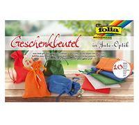 folia 63109 - Bolsa de Regalo (10 Unidades, 10 x 13 cm, diseño de Yute)