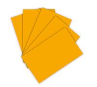folia 6316 - Papel de arcilla, 130 g/m², papel tonal en amarillo oscuro, DIN A3, 50 hojas, como base para numerosas manualidades