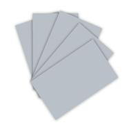folia 6360 Coloured Paper 130 g/m², Coloured Drawing Paper in Silver, DIN A3, 50