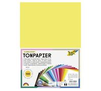 folia 64/500 09 Mezcla de Papel de Colores, DIN A4, 130 g/m², 500 Hojas Surtidas en 25 Colores, para Manualidades y diseño Creativo de Tarjetas, Cuadros de Ventana y álbumes de Recortes