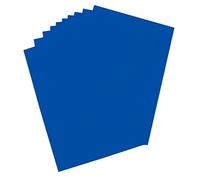 folia 65320 - Cartón para Carteles, Aprox. 48 x 68 cm, 10 Hojas, 380 g/m², Color Azul Real por una Cara, Ideal para Manualidades o creación de Carteles y exhibiciones