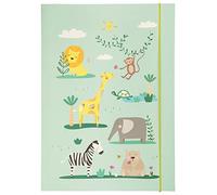 Folia 69014 - Carpeta A3 Hot Foil Happy Safari, de cartón Resistente con Banda elástica