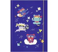 folia 69022 - Carpeta A3 HOTFOIL NINJAS, carpeta de dibujo de papel FSC-mix con acabado foil, carpeta de cartón resistente con banda elástica