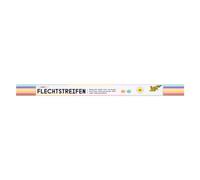 folia 70310-Tiras Pastell, 200 Piezas en 10 Colores Pastel Diferentes, 50 x 1 cm, Tiras de Papel para trenzar y Doblar, Multicolor, One Size