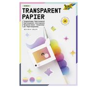 folia 785 Folder with Rainbow Transparent Paper, Assorted Colours, 10 Sheets, 11