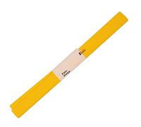 folia 820106 - Papel crepé, 10 Rollos en Amarillo, Cada Rollo de Aproximadamente 50 x 250 cm, 32 g/m², Papel Muy elástico y Fino, con una Superficie Irregular y Rugosa