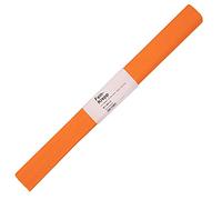 folia 820109 - Papel crepé, 10 rollos de color naranja rojo claro, cada rollo aprox. 50 x 250 cm, 32 g/m², papel muy elástico y fino, con una superficie irregular y rugosa