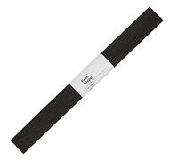 folia 820199 - Papel crepé, 10 Rollos en Negro, Cada Rollo de Aproximadamente 50 x 250 cm, 32 g/m², Papel Muy elástico y Fino, con una Superficie Irregular y Rugosa