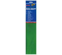 folia 822140-10 - Papel crepé, 10 unidades, color verde amarillento, cada capa mide 50 x 250 cm, 32 g/m², papel muy elástico y fino, con una superficie rugosa y irregular.