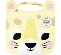 folia 82303 - Libro de Pegatinas para Colorear Epic Adventures, Libro de Pegatinas con 15 páginas preimpresas para diseñar Motivos de Animales, Incluye 36 Pegatinas