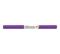 folia 824122-Papel Morado Oscuro, 10 Papel Mezcla FSC, Cada Rollo Aprox. 50 x 250 cm, 32 g/m², Resistencia en húmedo, Cinta crepé elástica con Superficie Rugosa para Decorar, Paper, Dark Purple
