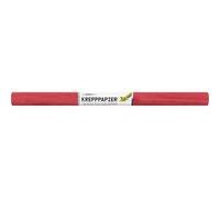 folia 824134-Papel Rojo Fuego, 10 Papel de Mezcla FSC, Cada Rollo Aprox. 50 x 250 cm, 32 g/m², Resistencia en húmedo, Cinta crepé elástica con Superficie Rugosa para Decorar, Paper, Fire Red