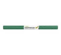 folia 824141-Papel Verde Musgo, 10 Papel Mezcla FSC, Cada Rollo Aprox. 50 x 250 cm, 32 g/m², Resistencia en húmedo, Cinta crepé elástica con Superficie Rugosa para Decorar, Paper, Moss Green