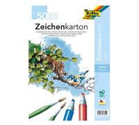 folia 8300 Drawing Card 120 g/m² DIN A4 50 Sheets White Drawing Paper for a Wide